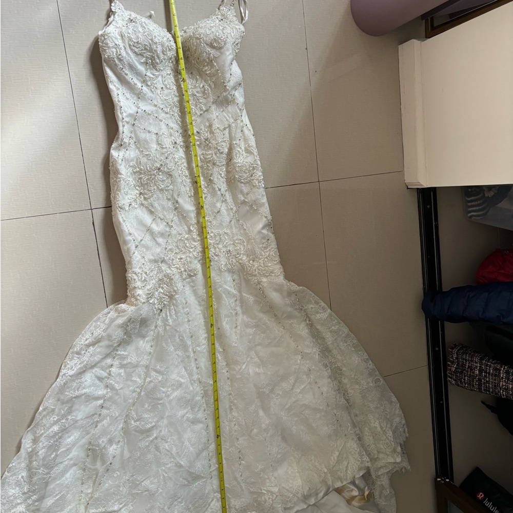 Signature by Justin Alexander White Lace Dress - Picture 9 of 14